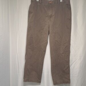 Timberland Chino Pants Men 36×30 Brown Cotton Flap Pockets Workwear Outdoor Golf